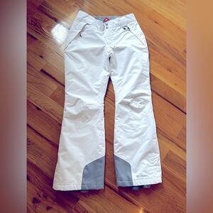 Women’s white COLUMBIA Omniheat ski pants Size M
